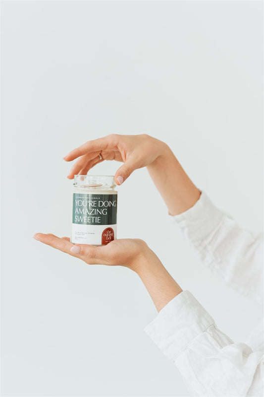 thoughtful soy candles for gifting to your friends. you're doing amazing sweetie.