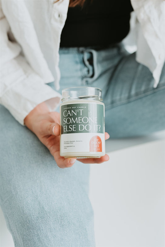 can't someone else do it? Say it with a funny candle. Your choice of scent layered in each jar.