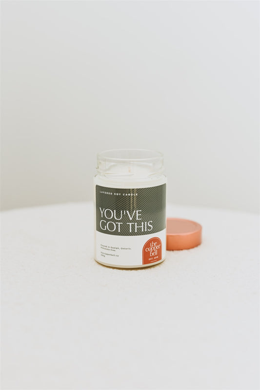 the best candles to gift to your friends. sincere candles for gifts that read you've got this.