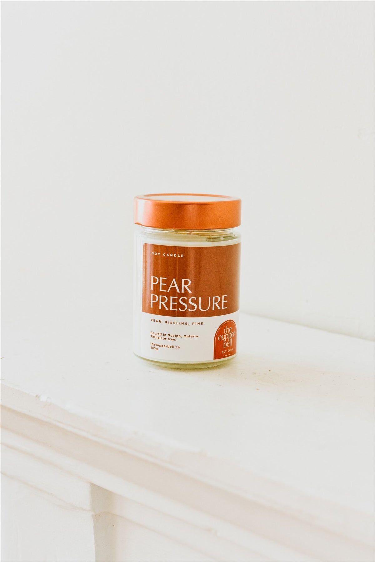sparkling pear scented candle. pear, riesling, and pine scent. funny fall candle.