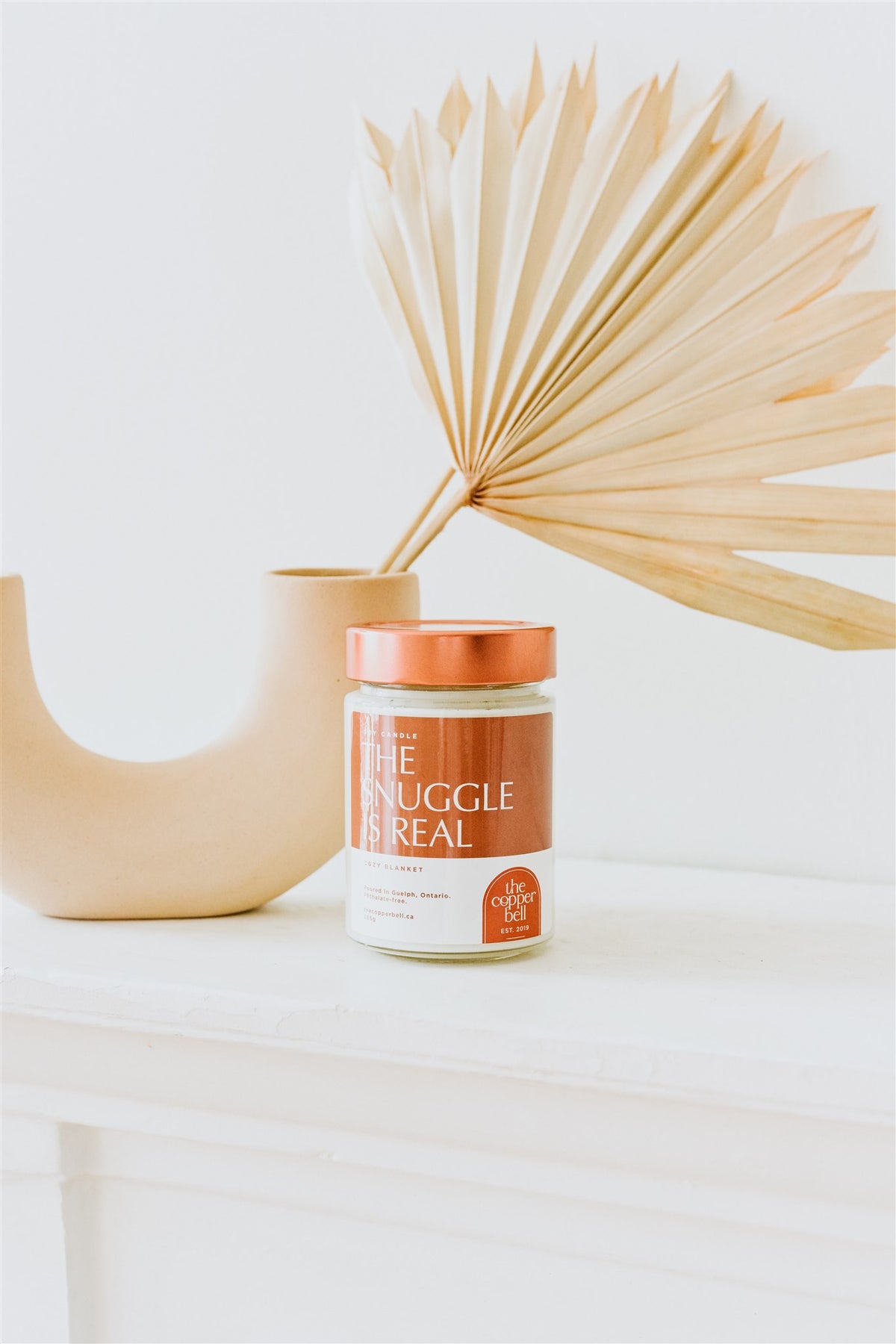 cozy blanket scented candle. cute candle named the snuggle is real